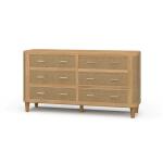 Lexington 6 Drawer Dresser W/ Rattan - Image 4