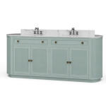 Kraton Oval Double Vanity W/ Sink & Marble Top