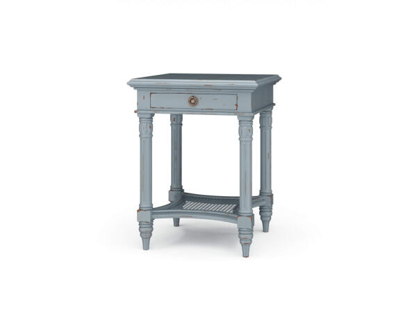 Montego Square End Table W/ Drawer End tables Blue