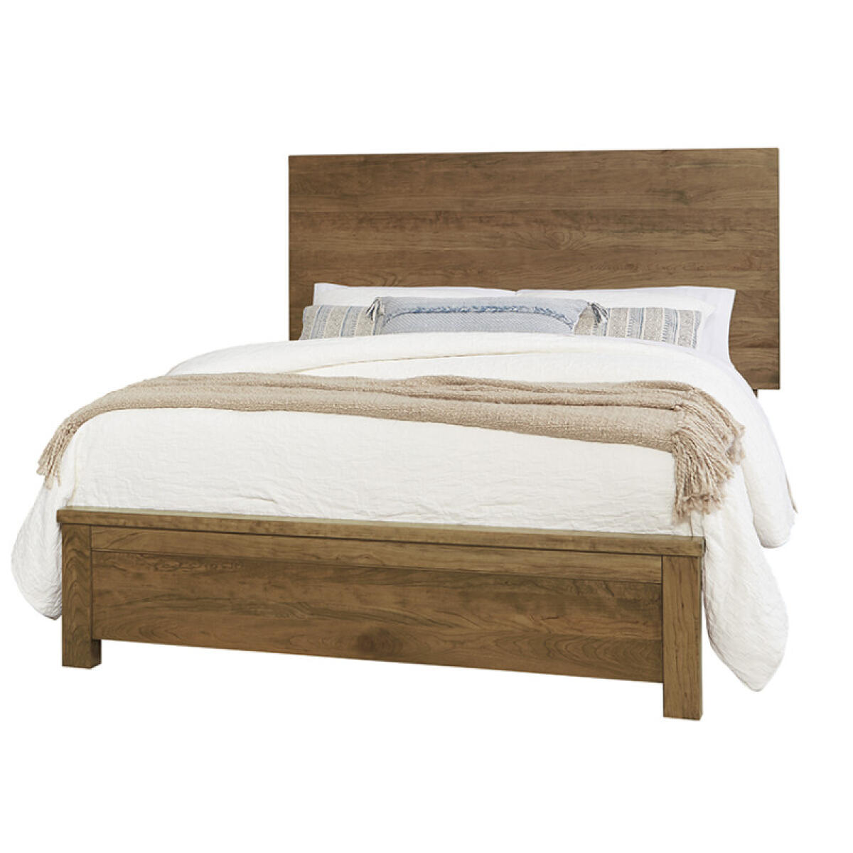 0dca8c13991b82a8df8e0a326e6c2d53 Crafted Cherry Bedroom By Ben & Erin Napier Ben'S Plank Bed - 151-559-955-922 - Image 1
