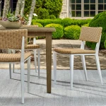 Calbas Outdoor Dining Chair, White - Image 3
