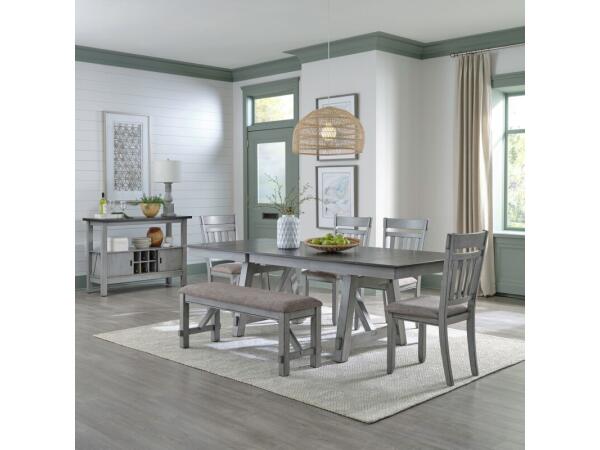 Newport 6 Piece Trestle Table Set Dining Sets Dining Sets