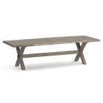 Crossbuck Live Edge Rectangle Dining Table