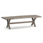 Crossbuck Live Edge Rectangle Dining Table