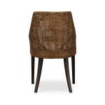 Savanah Rattan Dining Chair W/ Seat Cushion Chairs & Benches Blue 23