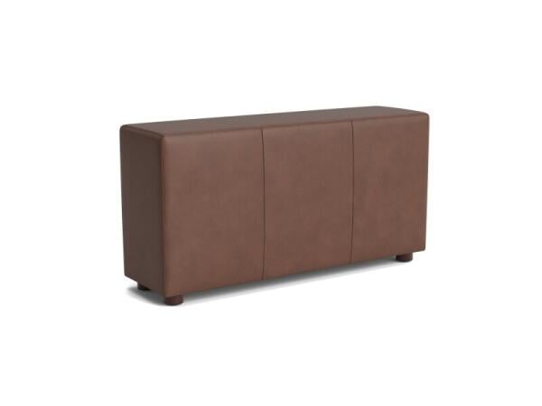 Beckham Leather Modular Charging Console Sectional Parts Bassett Furniture