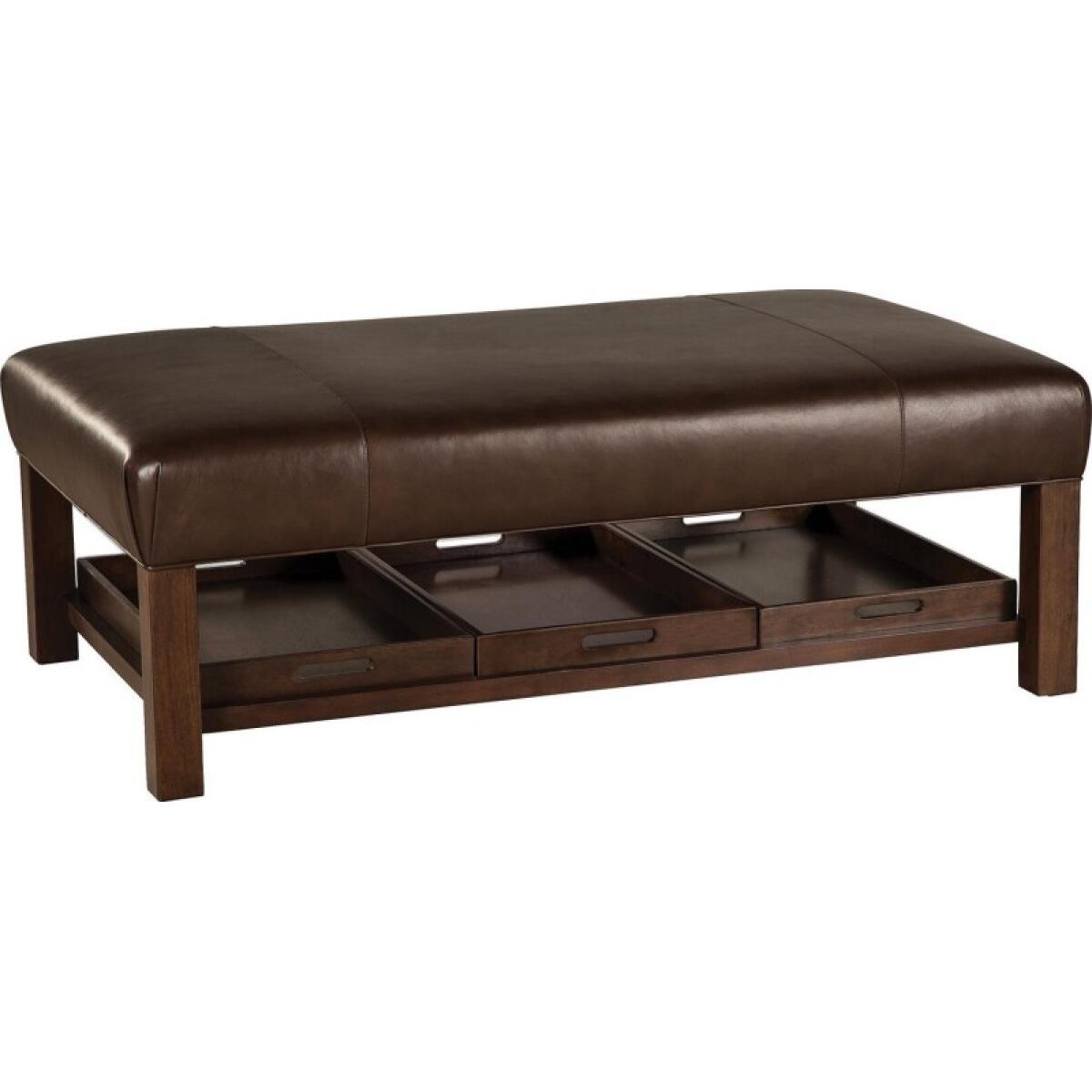 0e2e6c277c150c89bf265cf7176fde5e CM Leather Ottomans & Poufs - L034500 - Image 1