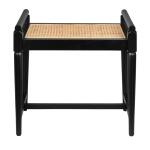 21.65" Port Royal Black Accent Bench - Image 3