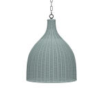 Hampton Rattan Pendant Medium Lighting Blue 7
