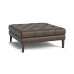 Danbury Leather Ottoman