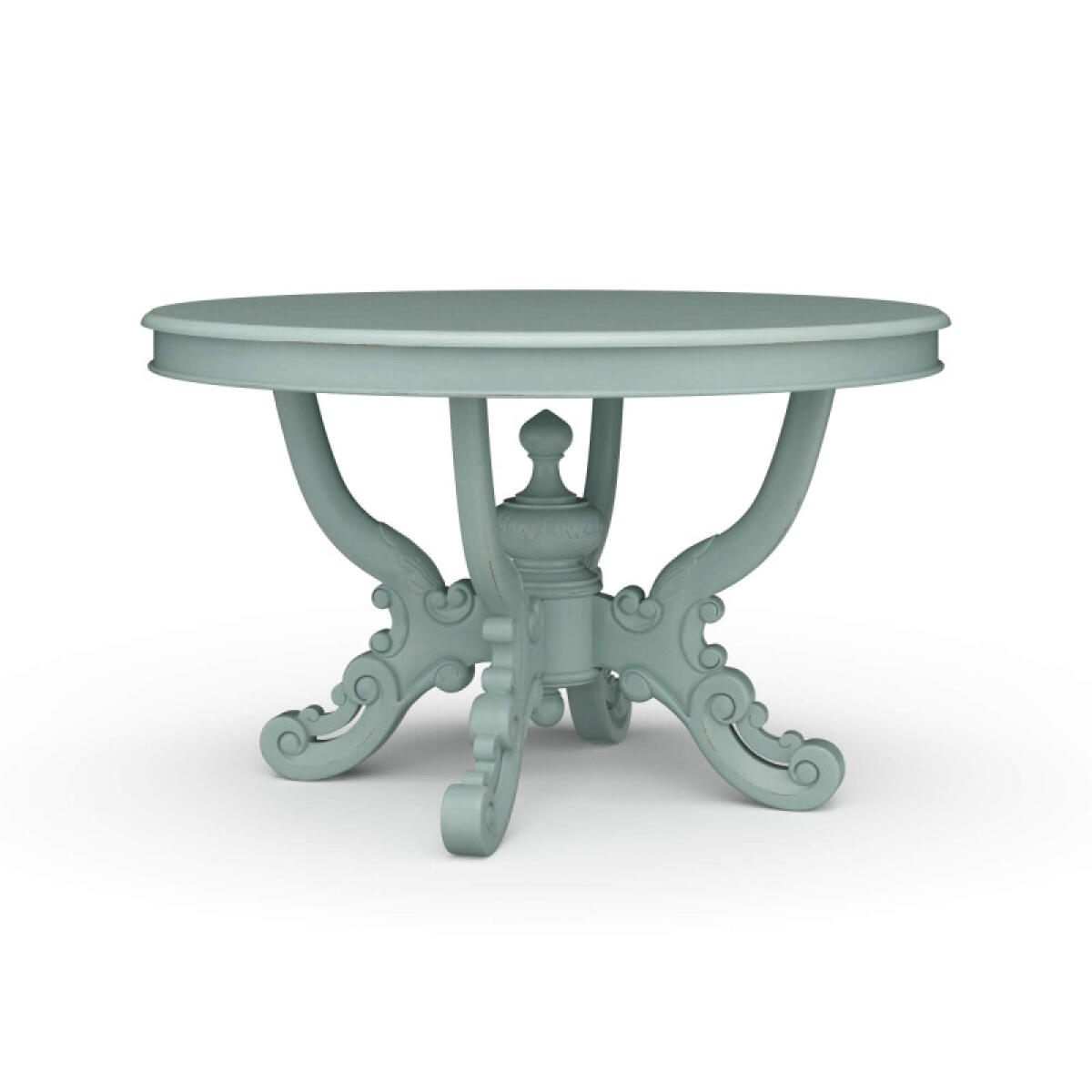 0f43149b08634ff108fe5ea933f51622 Mandolin Dining Table W/ Solid Hardwood Top - Image 1
