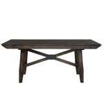 Double Bridge Opt 7 Piece Trestle Table Set - Image 3