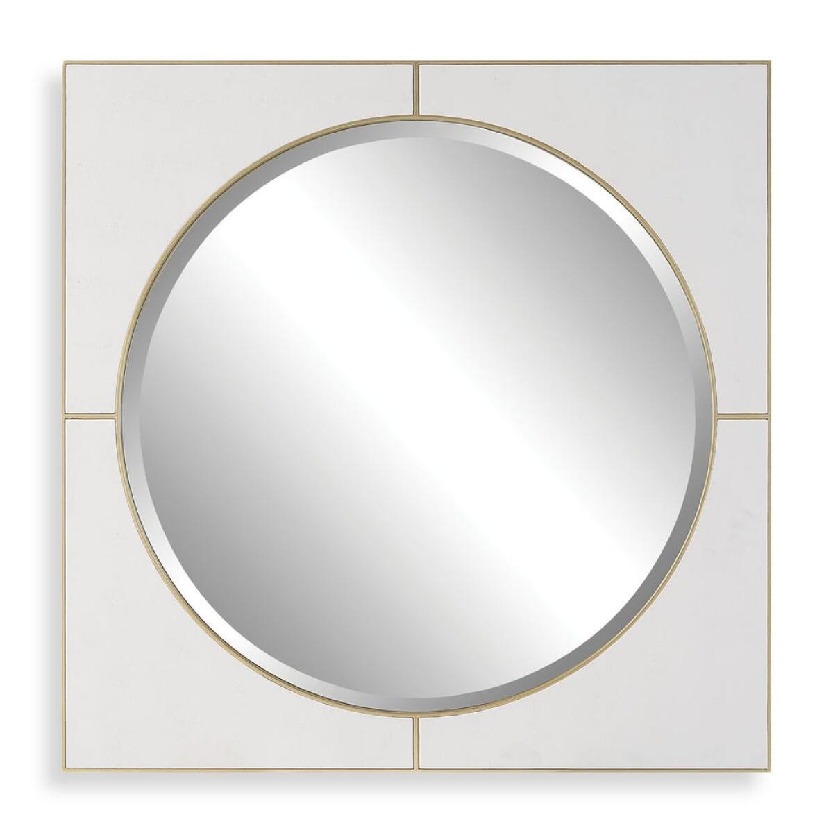 0f5ef9b10e5ef5acbdd9feeb0426feb3 Cyprus Square Mirror, White - Image 1