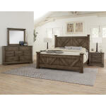 Cool Rustic Queen X Bed With X Footboard - Image 6