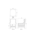 Hampton Rattan Wing Chair - Image 7
