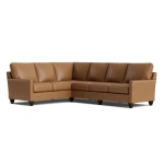 True Custom™ True Custom® Leather Track Arm L-Shaped Sectional