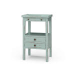 Eton 2 Drawer Side Table W/ Pull Out Shelf
