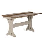 Farmhouse Reimagined Flip Lid Sofa Table Sofa Tables Antique White w/ Chestnut Tops 15