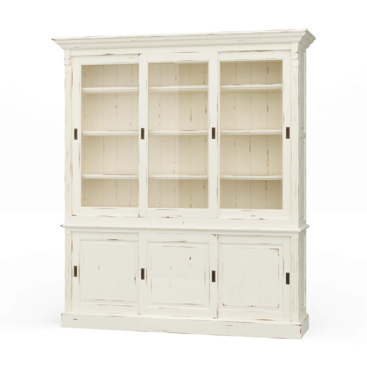1011e2ed4d4b47e70486303366247c4c Hudson 88'' Bookcase W/ 3 Sliding Doors - Image 1