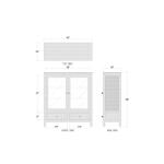 Kagu 2 Doors Sideboard W/ Rattan - Image 9