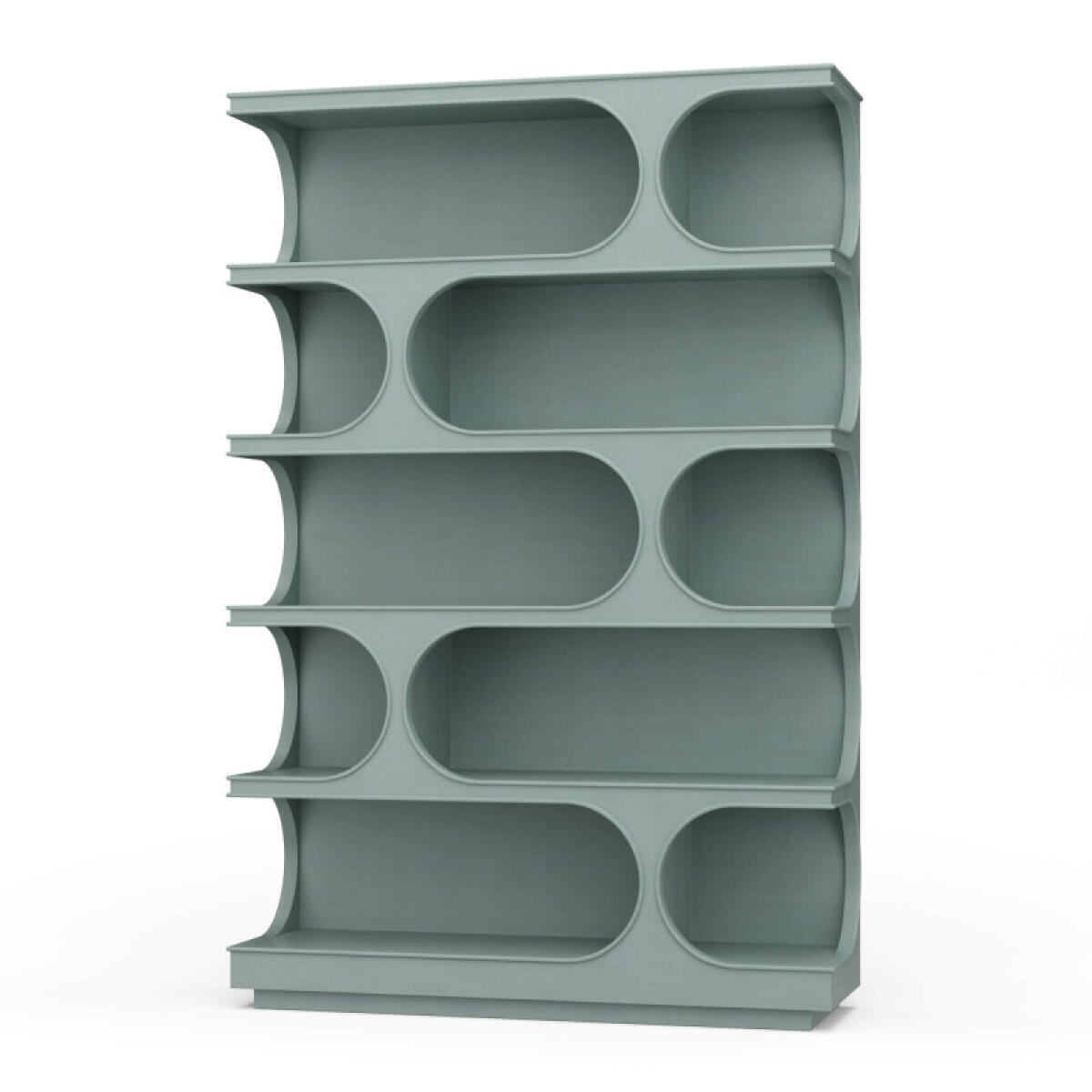 106309a0ff720e7596fcdb02e9f8d6c1 Vannes Crescent Bookcase - Image 1