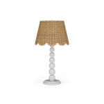 Cholet Table Lamp W/ Scalloped Shade