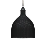 Hampton Rattan Pendant Extra Large Lighting Black 7