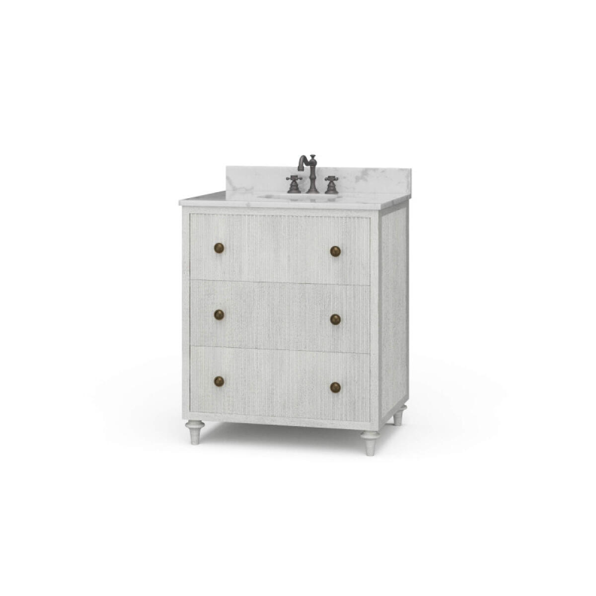 10a4dfdacc3ee8febbebf4962c6629d1 Kraton Single Vanity W/ Sink & Marble Top - Image 1