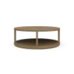 Cohan Round Coffee Table W/ Wood Shelf - Image 6