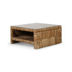 Tuscan Rush Coffee Table W/ Tempered Glass - Image 4
