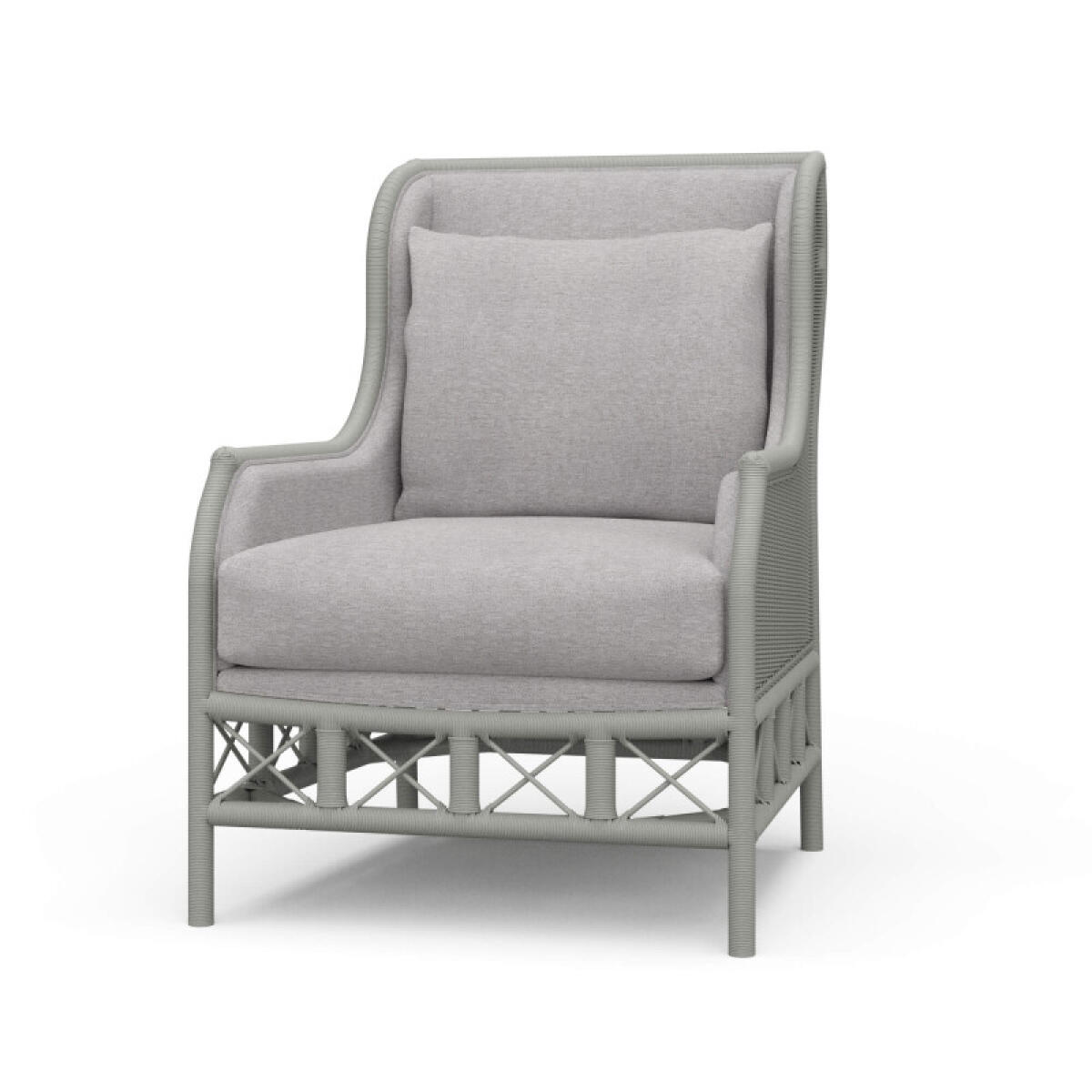 10ed00c7d63bfd2c8e1a19cf1267df6c Hampton Rattan Wing Chair - Image 1
