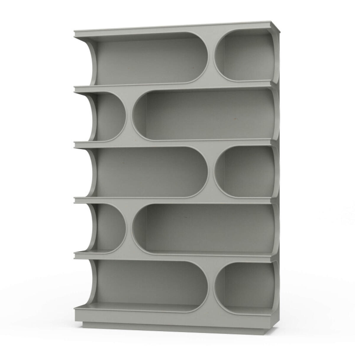 10ee2808e35be7f050423e492a89ee80 Vannes Crescent Bookcase - Image 1