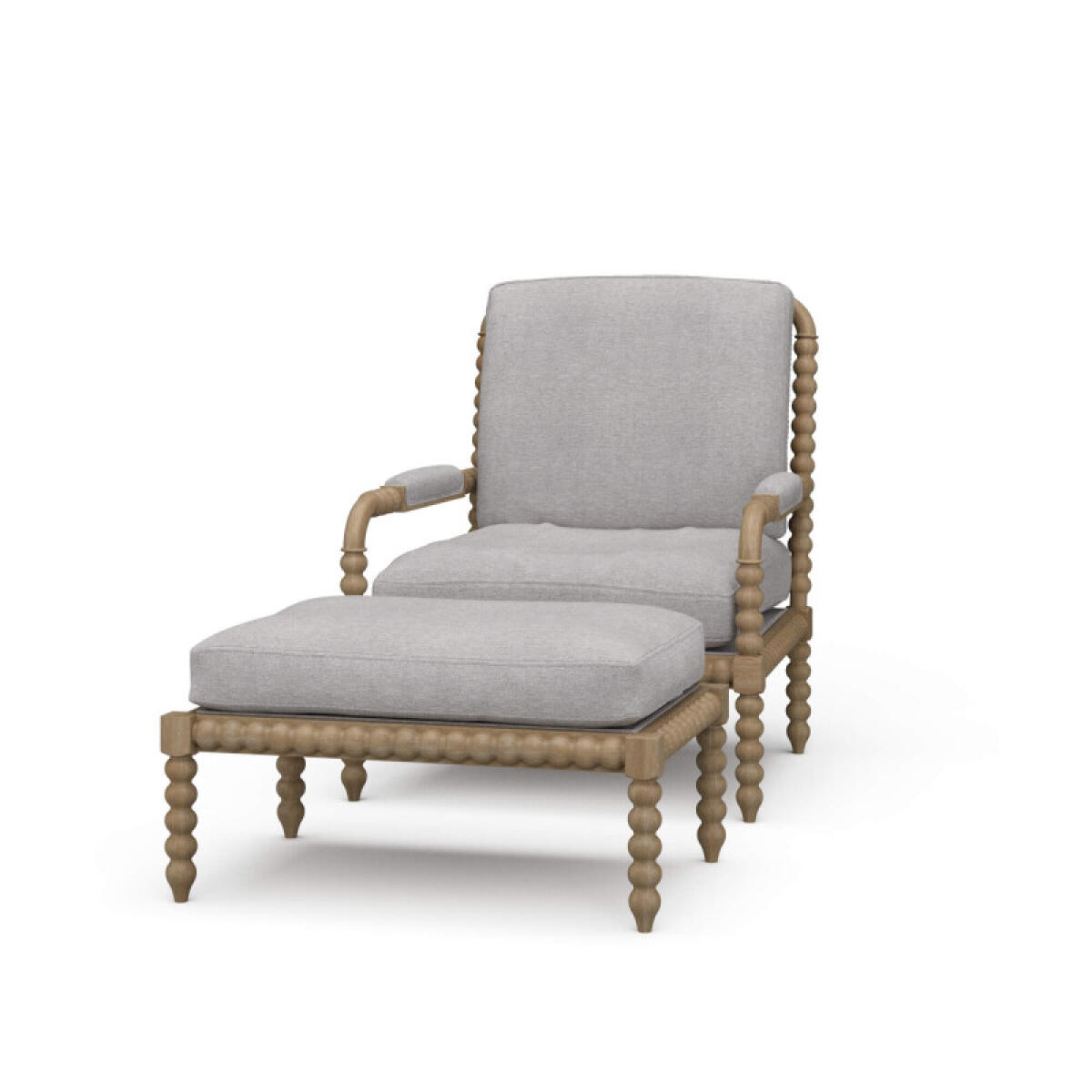 11252223b6d32fbeccb754f19b1f3042 Cholet Arm Chair W/ottoman - Image 1