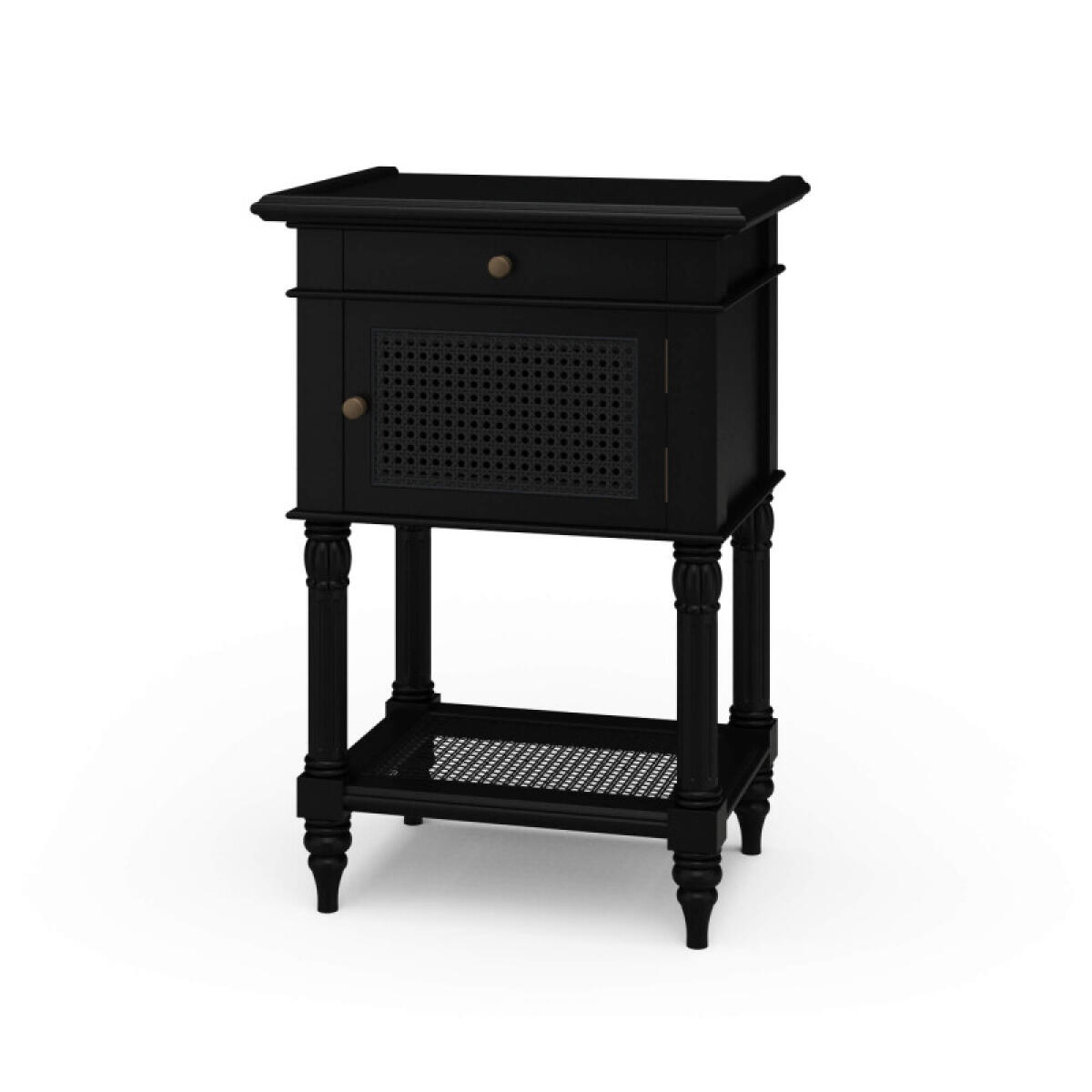 115dd700c5a699758c2dabaed84d93b7 Montego Square End Table W/ Drawer & Rattan Door - Image 1