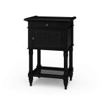 Montego Square End Table W/ Drawer & Rattan Door