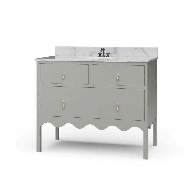 116ad0fbb4c98e26bfa951cdec1fa4fd Chloe Single Vanity W/ Sink & Marble Top - Image 1