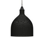 Hampton Rattan Pendant Extra Large Lighting Black 7