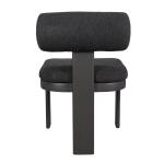 Bolster Back Outdoor Dining Chair, Charcoal Outdoor Dining Chairs Black 23