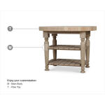 Farmhouse Butcher Block Kitchen Island - Image 2