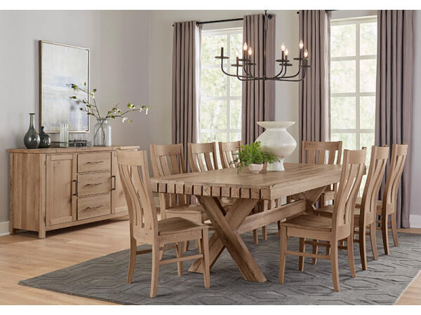 96 inch DOVETAIL DINING TABLE Dining Tables Bleached White