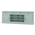 Hudson Media Console Entertainment Stands Blue 10