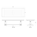 Trestle Dining Table Dining Tables Blue 16