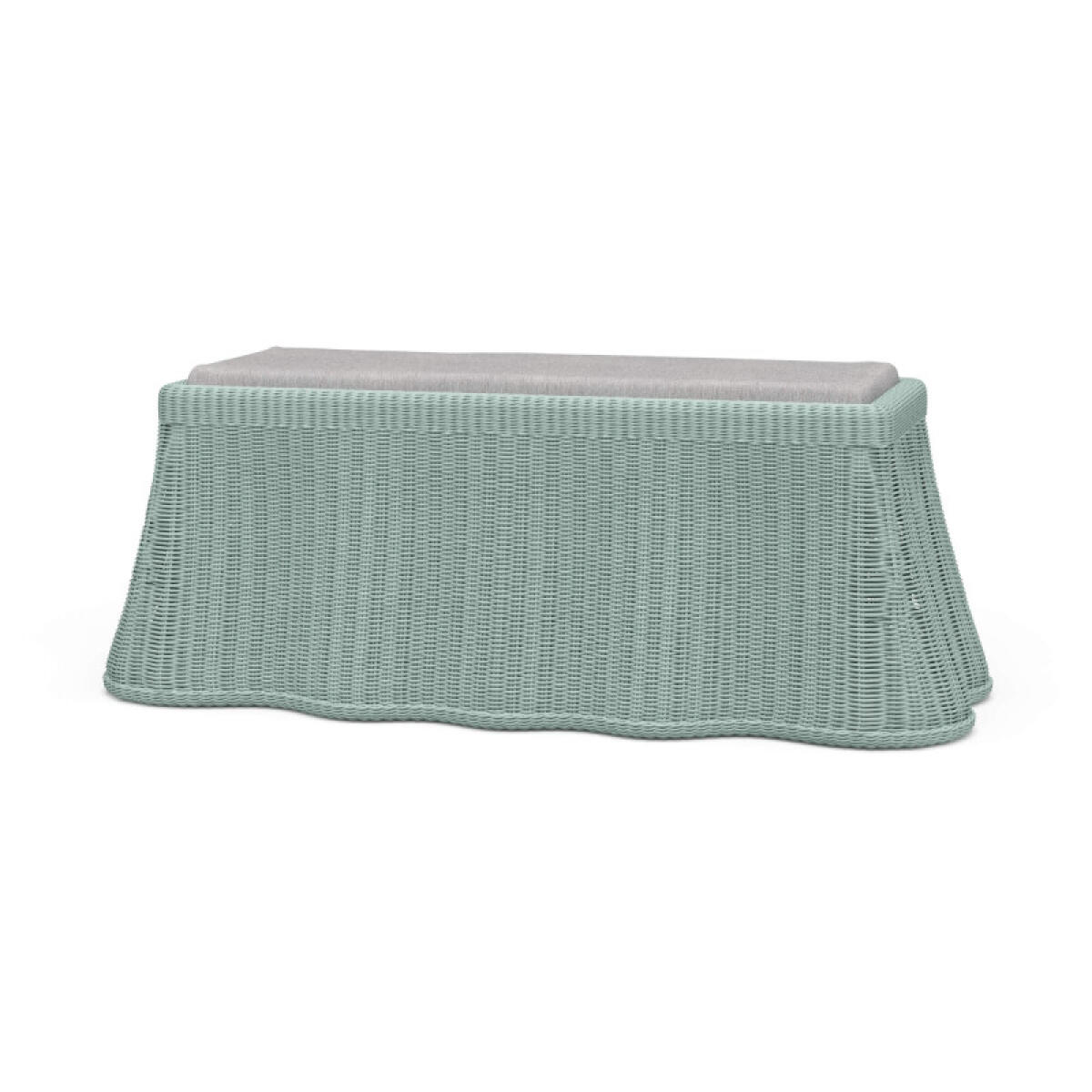 1218ab4a535c4ddb649e16b48aa1c8a7 Newport Rattan Rectangular Ottoman W/ Cushion - Image 1