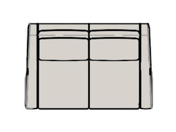 Raiden Stationary Loveseat 8-Way Hand Tie 204-75 Loveseats Bradington-Young