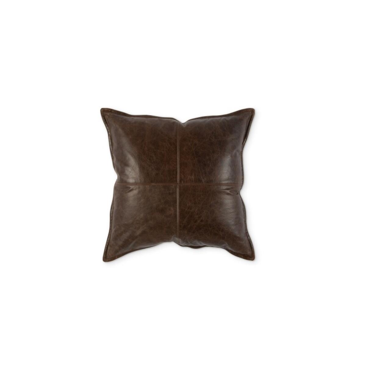 Dumont Leather Cocoa Square Pillow Cover Accent Pillows Accent Pillows 2 Dumont Leather Cocoa Square Pillow Cover Accent Pillows Accent Pillows 2