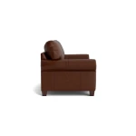 Carolina Leather Roll Arm Loveseat - Image 4
