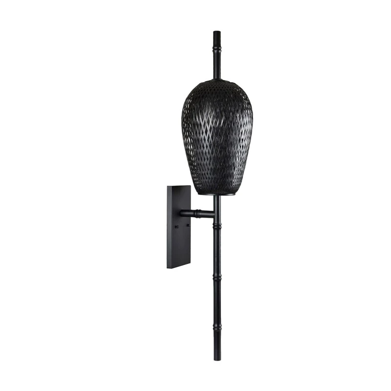 126af6f6b895baca854d2a427e600123 43.5"H RATTAN WALL SCONCE - Image 1
