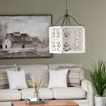 Mariah 29" Wood and Metal Pendant Light - Image 5