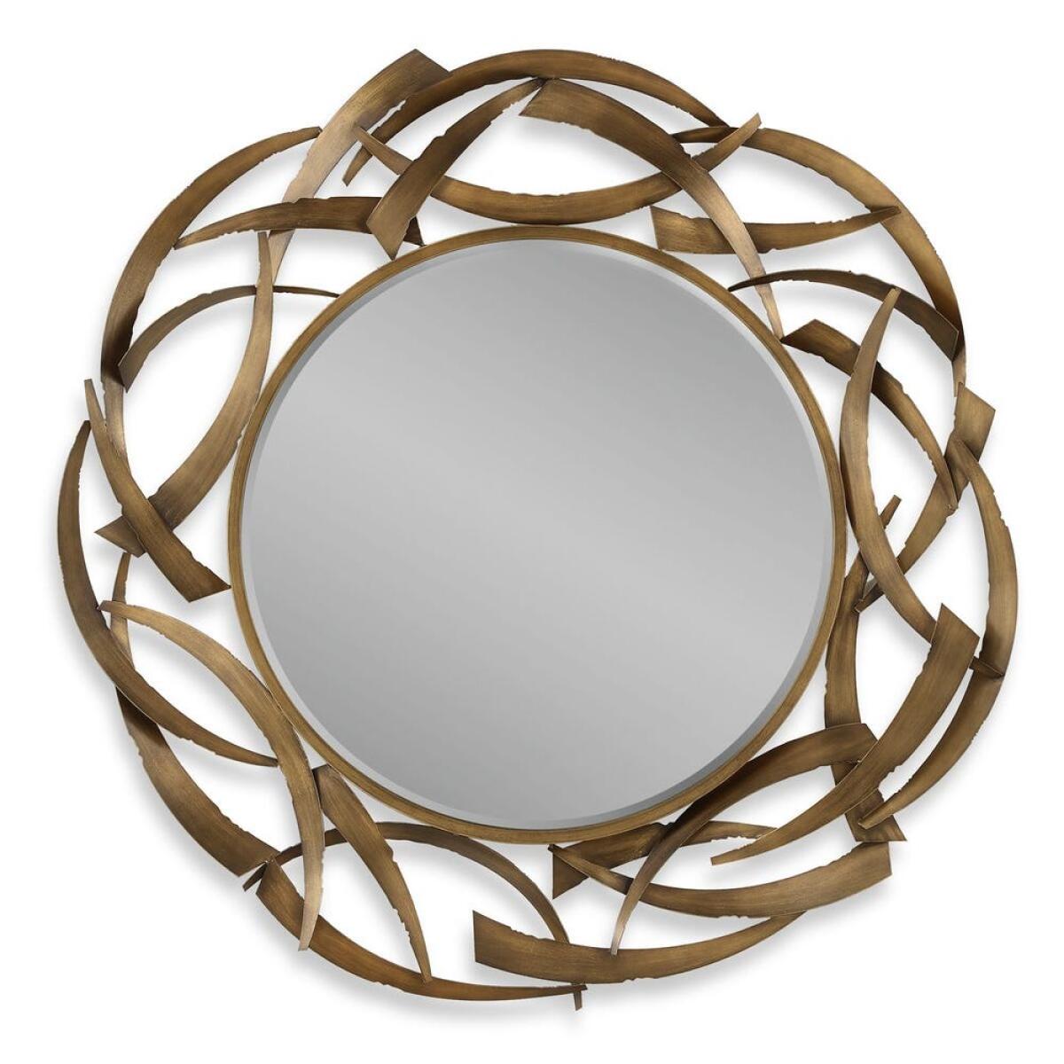 Cutting Edge Round Mirror Mirrors Brown 2 Cutting Edge Round Mirror Mirrors Brown 2