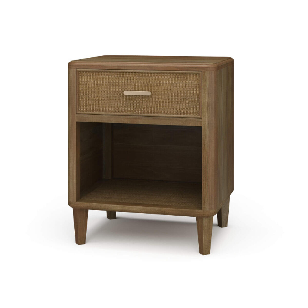 12cf857383a499a470da0c3f0bfc3632 Lexington 1 Drawer Bedside Table W/ Rattan - Image 1